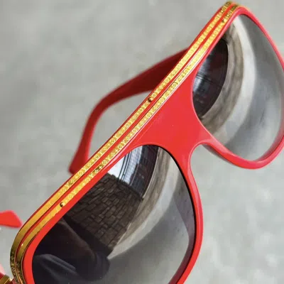 Pre-owned Louis Vuitton X Nigo Nigos Personal 2004 Og Lv Millionaire Sunglasses In Red
