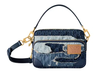 Pre-owned Louis Vuitton X Nigo Nil Shoulder Bag Denim In Blue