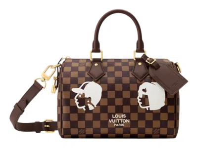 Pre-owned Louis Vuitton X Nigo Speedy Bandouliere 25 In Brown