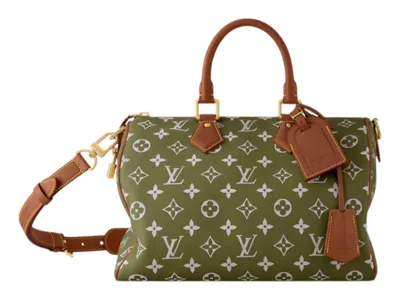 Pre-owned Louis Vuitton X Nigo Speedy P9 Bandouliere 30 In Green Sencha