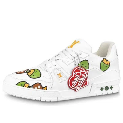 Pre-owned Louis Vuitton X Nigo Trainers 'white With Duck Monogram'