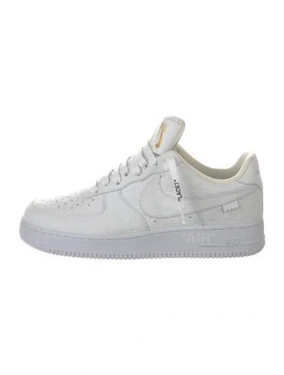 Pre-owned Louis Vuitton X Nike Air Force 1 Low Sneakers In White