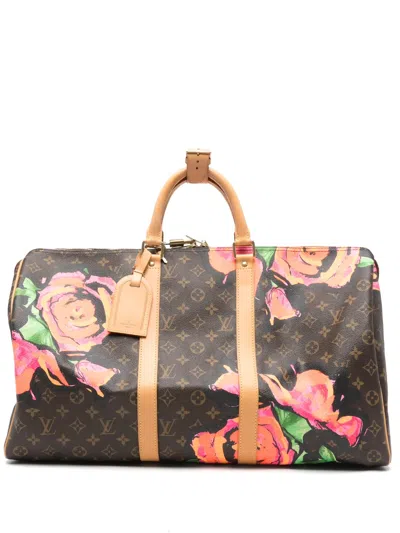 Louis Vuitton X Stephen Sprouse 2008 Keepall 50 Travel Bag In Brown