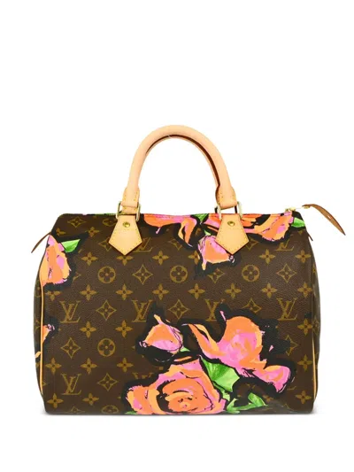 Pre-owned Louis Vuitton X Stephen Sprouse 2008 Speedy 30 Handbag In Brown