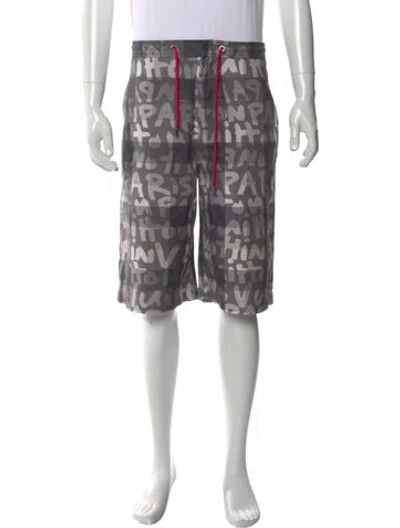 Pre-owned Louis Vuitton X Stephen Sprouse 2009 Flat Front Shorts In Gray