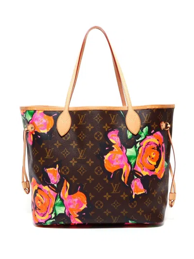 Pre-owned Louis Vuitton X Stephen Sprouse 2009 Neverfull Tote Bag In 褐色