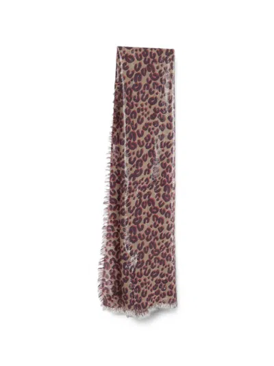 Pre-owned Louis Vuitton X Stephen Sprouse Leopard-print Stephen Sprouse Scarf In Neutrals