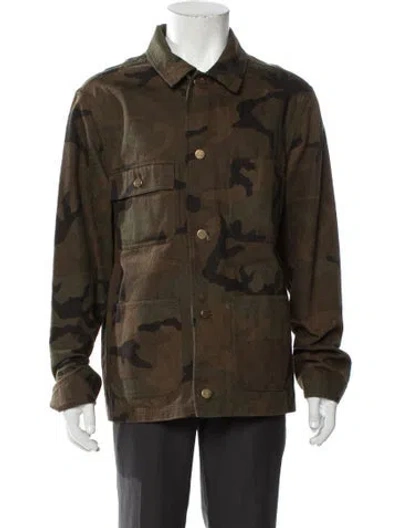 Pre-owned Louis Vuitton X Supreme 2017 'camo' Utility Jacket In Green