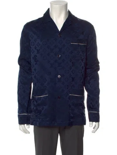 Pre-owned Louis Vuitton X Supreme 2017 Lv Monogram Pajama Top In Blue