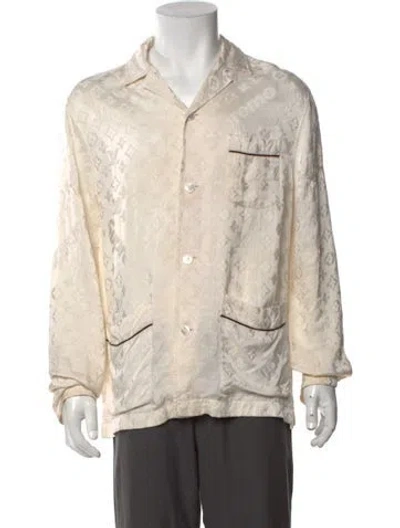 Pre-owned Louis Vuitton X Supreme 2017 Lv Monogram Pajama Top In Neutrals