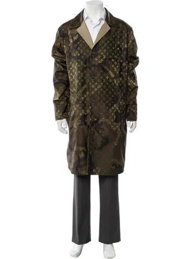 Pre-owned Louis Vuitton X Supreme 2017 Reversible 'camo' Trench Coat In Multi
