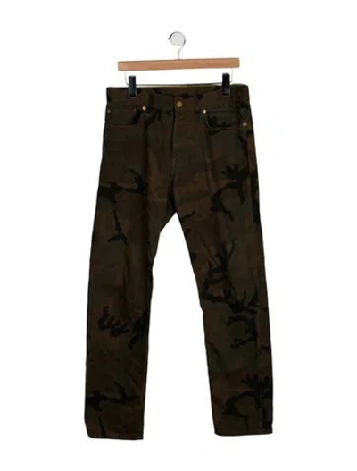 Pre-owned Louis Vuitton X Supreme 2017 Skinny Jeans In Green