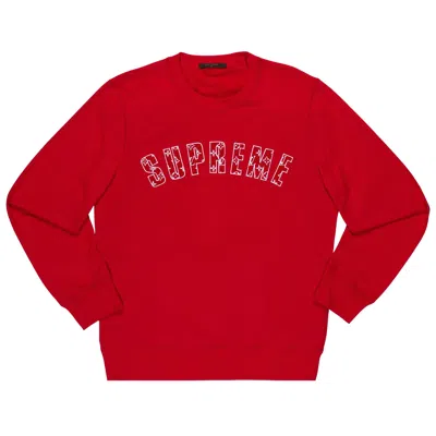 Pre-owned Louis Vuitton X Supreme Arc Logo Crewneck 'red'