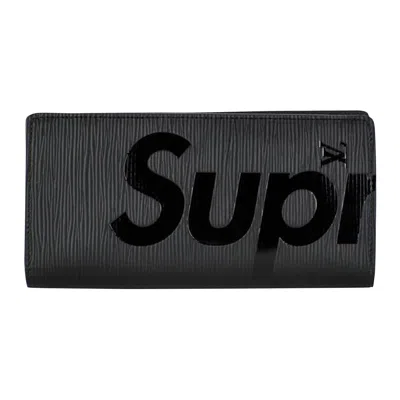 Pre-owned Louis Vuitton X Supreme Brazza Wallet 'black' | Men's Size Onesize