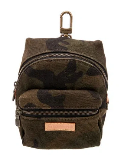 Pre-owned Louis Vuitton X Supreme Canvas Backpack In Green