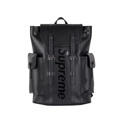 Pre-owned Louis Vuitton X Supreme Christopher Backpack 'black' | Men's Size Onesize