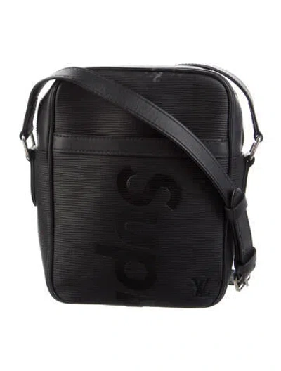 Pre-owned Louis Vuitton X Supreme Danube Epi Pm Black
