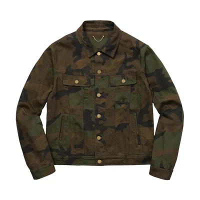 Pre-owned Louis Vuitton X Supreme Jacquard Denim Trucker Jacket 'camo' | Multi-color | Men's Size 46