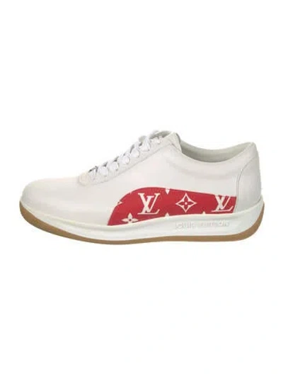 Pre-owned Louis Vuitton X Supreme Monogram Sport Sneakers In White