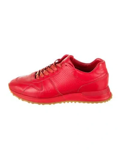 Pre-owned Louis Vuitton X Supreme Runaway Sneakers In Red