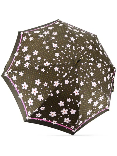 Pre-owned Louis Vuitton X Takashi Murakami 1990-2000 Cherry Blossom Umbrella In Brown