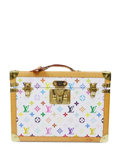 Pre-owned Louis Vuitton X Takashi Murakami 1990s  Boite Pharmacie Trunk Bag In White