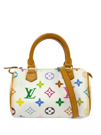 Pre-owned Louis Vuitton X Takashi Murakami 2000s Mini Speedy Two-way Handbag In White