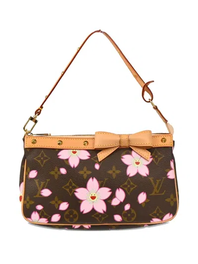 Pre-owned Louis Vuitton X Takashi Murakami 2003 Cherry Blossom Handbag In Brown