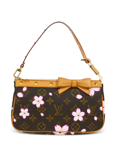 Pre-owned Louis Vuitton X Takashi Murakami 2003 Cherry Blossom Pochette Accessoires Handbag
