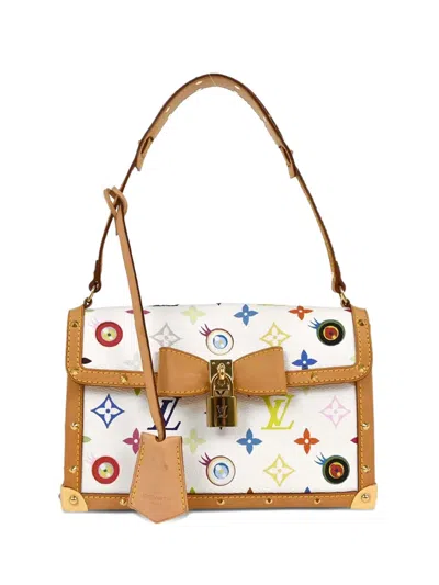 Pre-owned Louis Vuitton X Takashi Murakami 2003 Pochette Eye Miss You Shoulder Bag In White