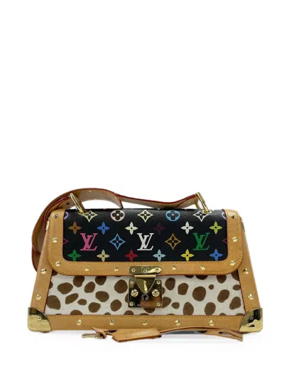 Pre-owned Louis Vuitton X Takashi Murakami 2003 Sac Dalmatien Shoulder Bag In Neutrals