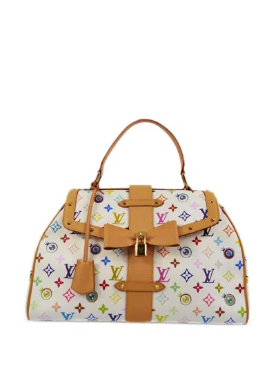 Pre-owned Louis Vuitton X Takashi Murakami 2003  Sac Retro Gm Tote Bag In White