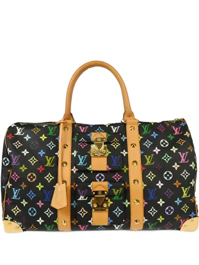 Pre-owned Louis Vuitton X Takashi Murakami 2003 Speedy 45 Handbag In Black