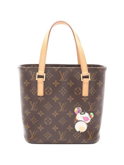 Pre-owned Louis Vuitton X Takashi Murakami 2004 Vavin Pm Monogram Panda Totebag In Brown