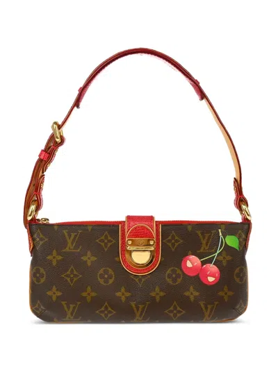 Pre-owned Louis Vuitton X Takashi Murakami 2005 Monogram Cherry Mon Cherie Handbag In 褐色