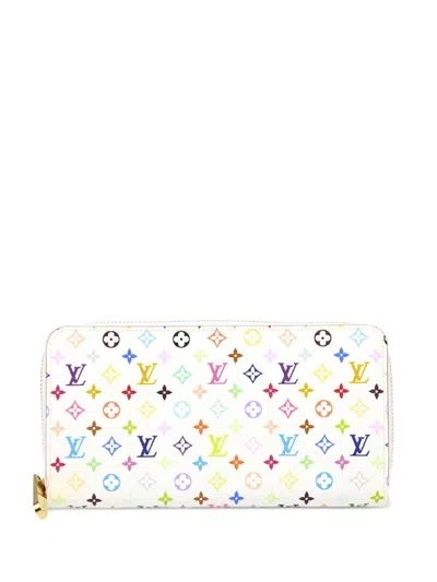 Pre-owned Louis Vuitton X Takashi Murakami 2011 Zippy Wallet In White