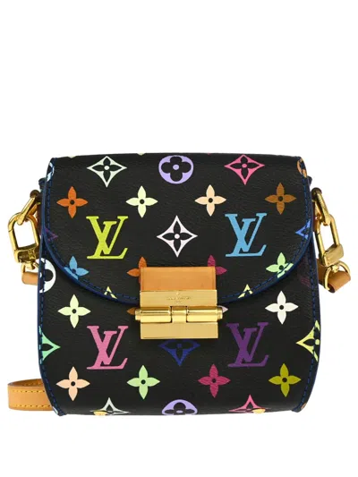 Pre-owned Louis Vuitton X Takashi Murakami 2012 Heart Breaker Shoulder Bag In Black