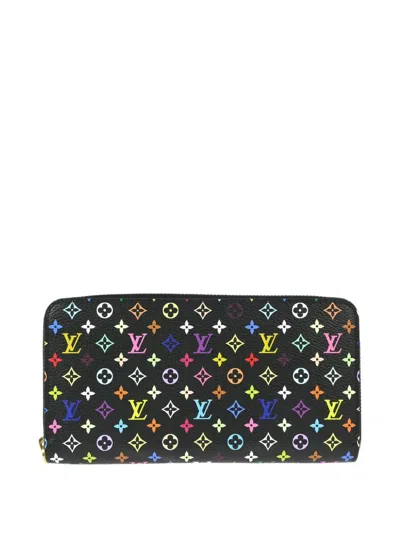 Pre-owned Louis Vuitton X Takashi Murakami 2013 Monogram Multicolour-canvas Wallet In Black