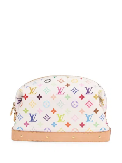Louis Vuitton X Takashi Murakami 2020 Monogram Clutch Bag In White