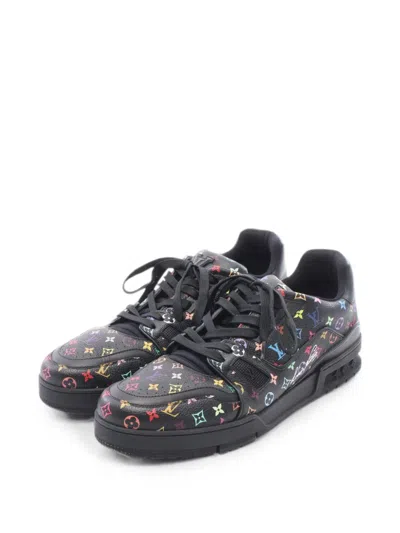 Pre-owned Louis Vuitton X Takashi Murakami 2024 Monogram Sneakers In Black