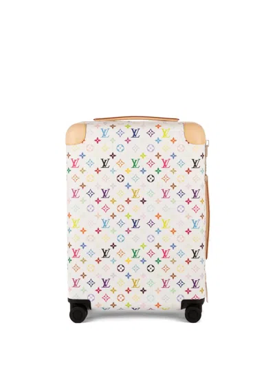 Pre-owned Louis Vuitton X Takashi Murakami 55 Horizon Suitcase In White