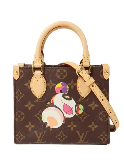 Louis Vuitton X Takashi Murakami Bb Onthego Monogram Tote Bag In Brown