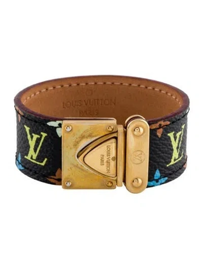 Pre-owned Louis Vuitton X Takashi Murakami Canvas Monogram Bracelet In Multi
