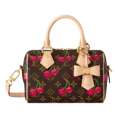 Louis Vuitton X Takashi Murakami Cherry Speedy Bandouliere 20 'brown Monogram'