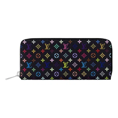Pre-owned Louis Vuitton X Takashi Murakami Clemence Wallet 'black Multicolored'