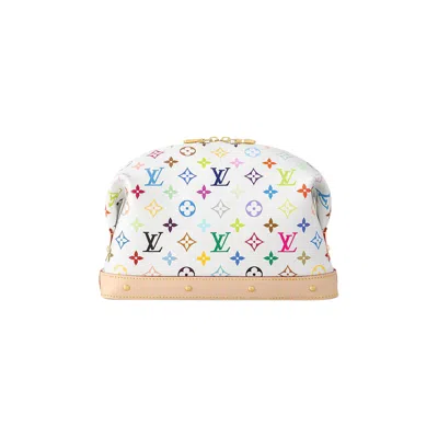 Pre-owned Louis Vuitton X Takashi Murakami Cosmetic Pouch Gm 'multicolor/white Monogram Canvas' | Women's Size
