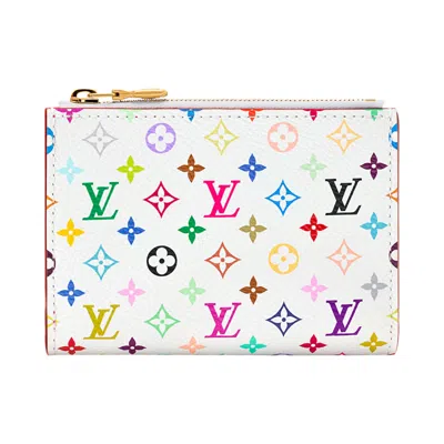 Pre-owned Louis Vuitton X Takashi Murakami Lisa Wallet 'multicolor/white Monogram Canvas' | Women's Size Onesi