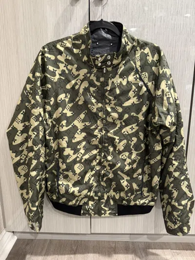 Pre-owned Louis Vuitton X Takashi Murakami Louis Vuitton Murakami Camouflage Monogram Jacket In Green