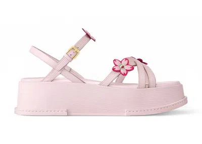 Pre-owned Louis Vuitton X Takashi Murakami Maya Platform Sandal Cherry Blossom (women's) Sneakers In Light Pink