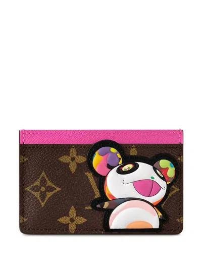 Pre-owned Louis Vuitton X Takashi Murakami Portemonnaie Aus Monogramm-canvas In Braun
